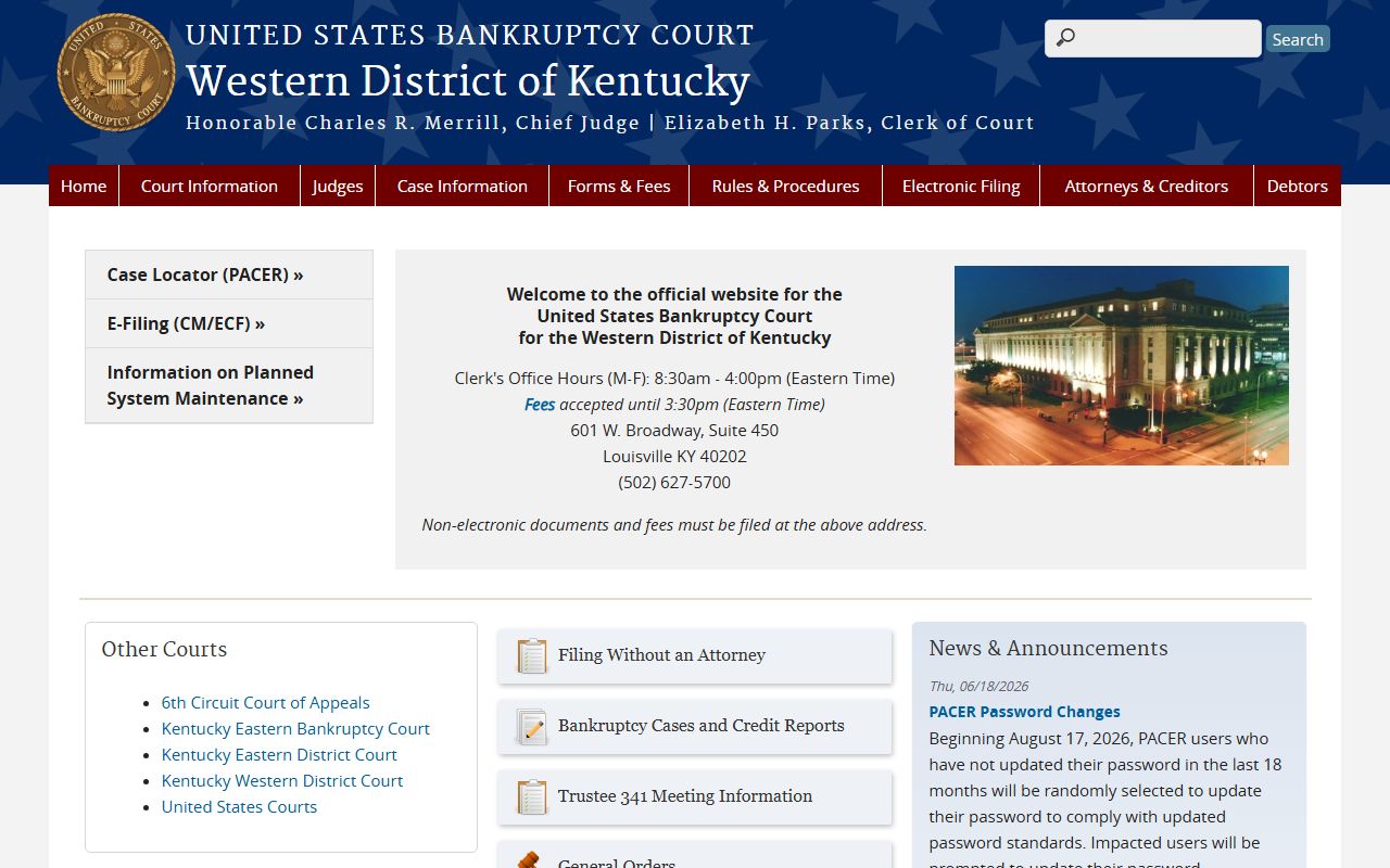 Christian County probate records bankruptcy court distinction